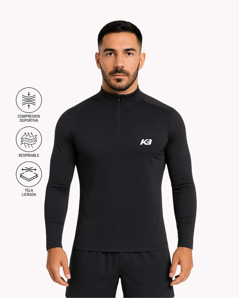 Buzo Compresión Con Cierre